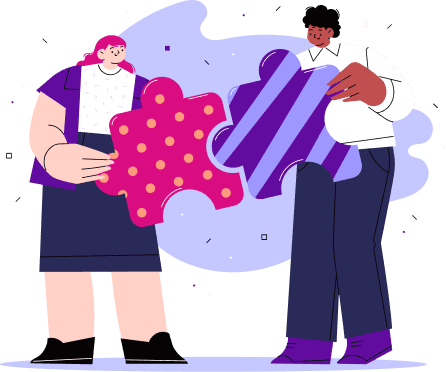 Business team with growth chart