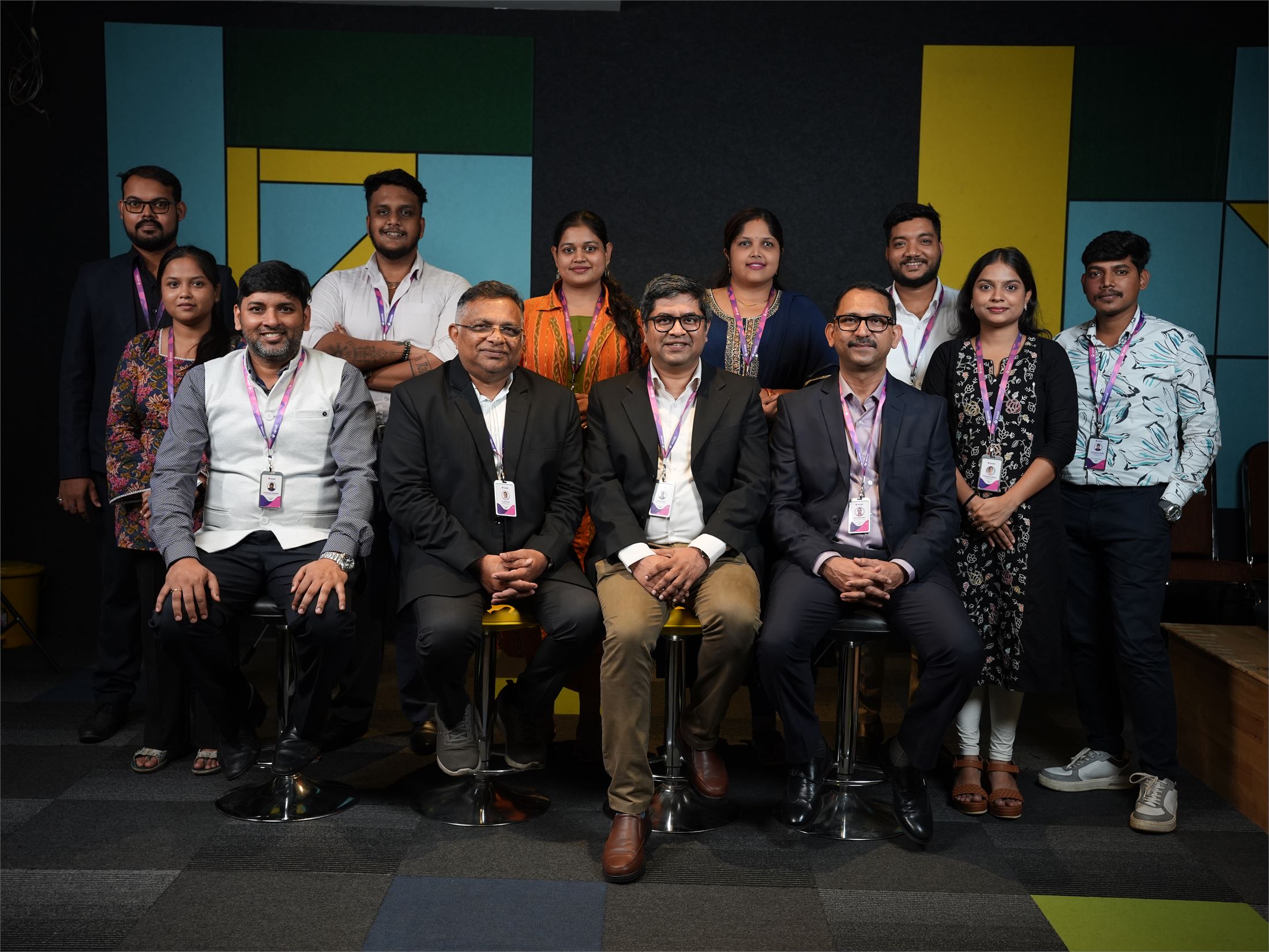 The Zenisk headquarters team together for a group photograph.